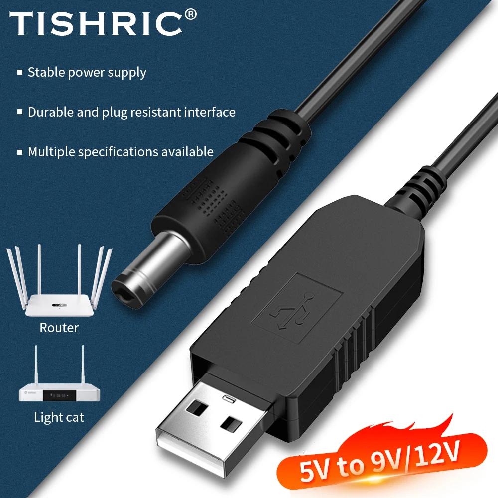 TISHRIC USB DC 5V 12V 9V  ̺  WIFI  ̾ usb νƮ  ȯ 2.1x5.5mm ͸